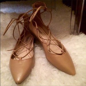 Zara Ankle Tie-up  Ballerinas